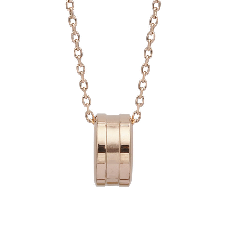 Micro Inlaid Zircon Titanium Steel No Fading Necklaces