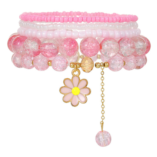Sweet Girlish Style Girlfriends Bead Crystal Bracelets