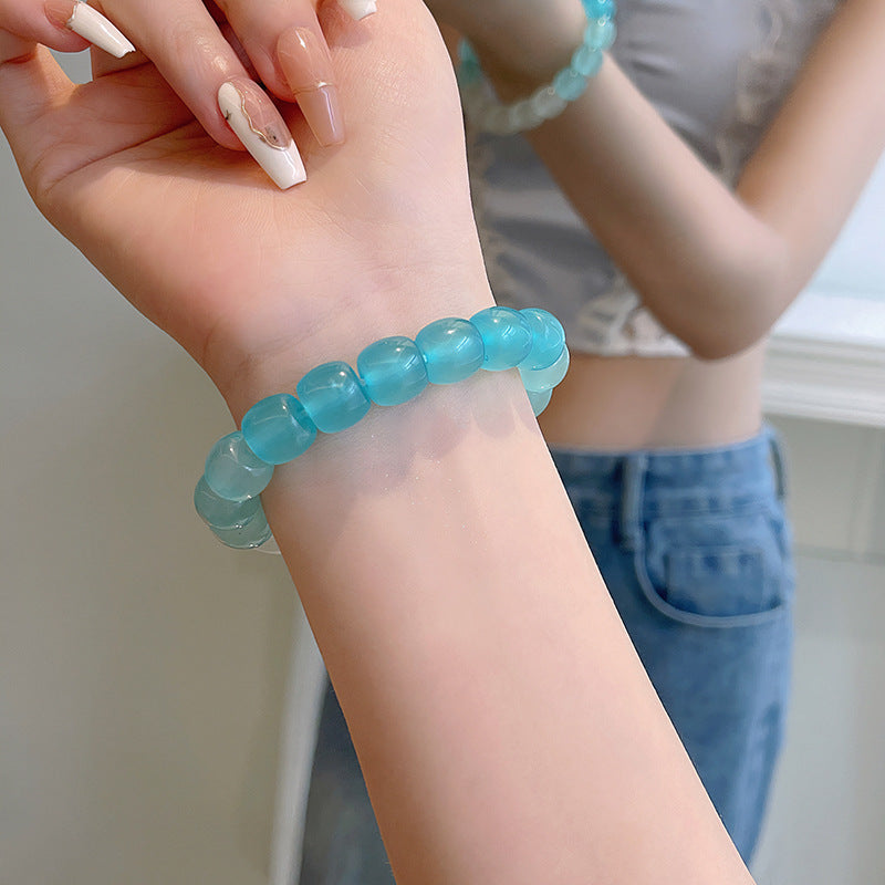 Pliable Temperament Gradient Color Ice Transparent Bracelets