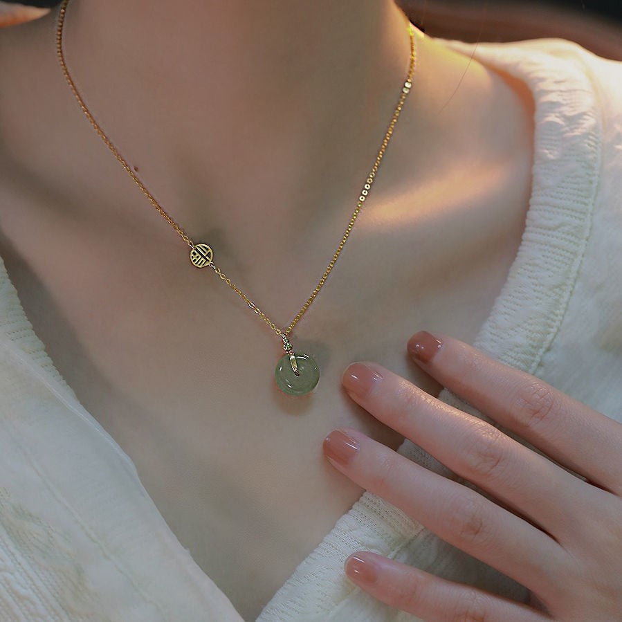 Jade Female Clavicle Chain Summer Cold Necklaces