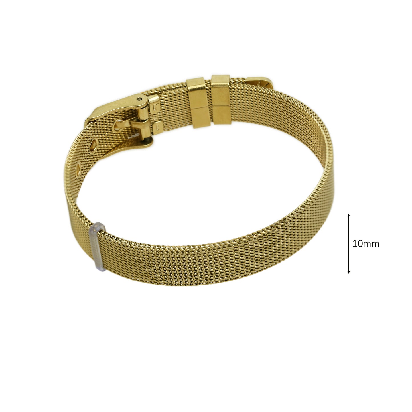 Golden Chubby Balloon Bubble Glossy Letter Bracelets