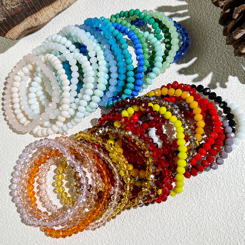 Women's Crystal Suit Bohemian Twin Elastic For Bracelets