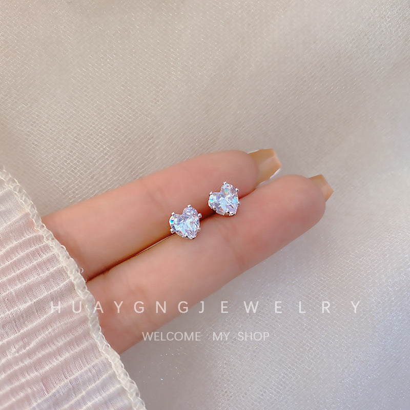 Women's Sier Needle Korean Style French Petite Retro Graceful Imitation Earrings