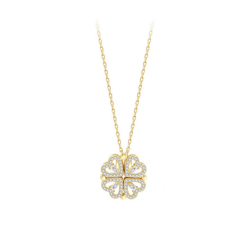 Women's Clover Can Split Simple Clavicle Necklaces