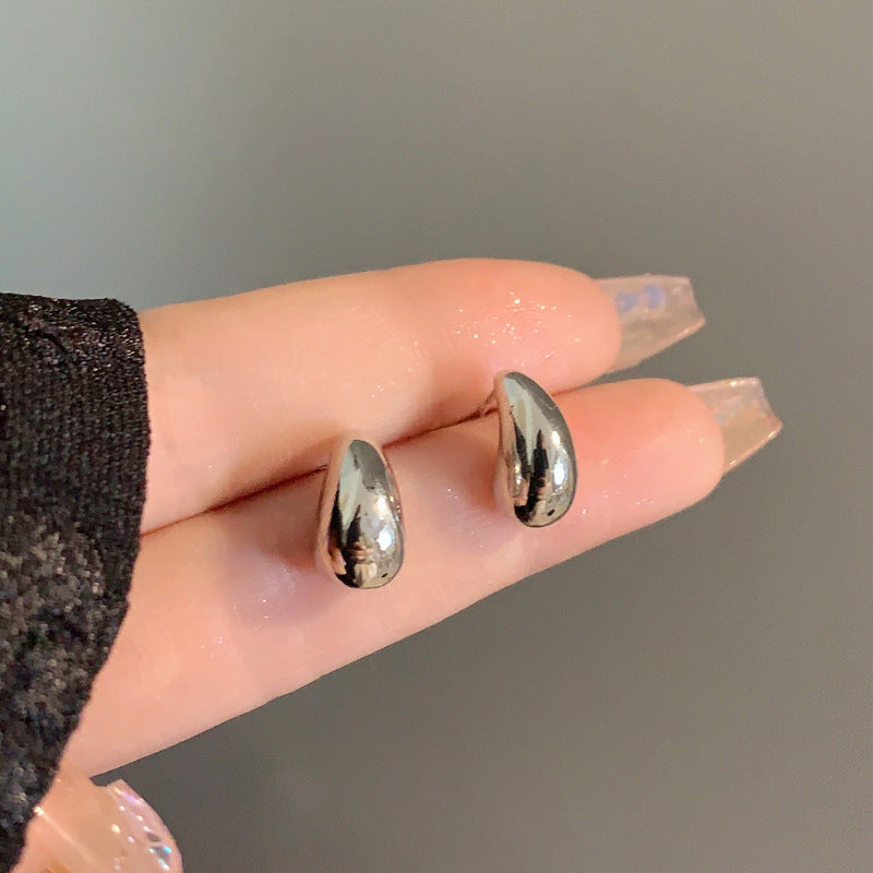 Women's Metal Shaped Fashion Cold Style Compact Earrings