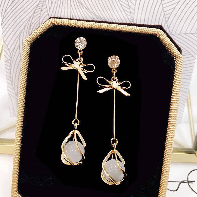 Unique Elegant Light Luxury Opal Female Earrings