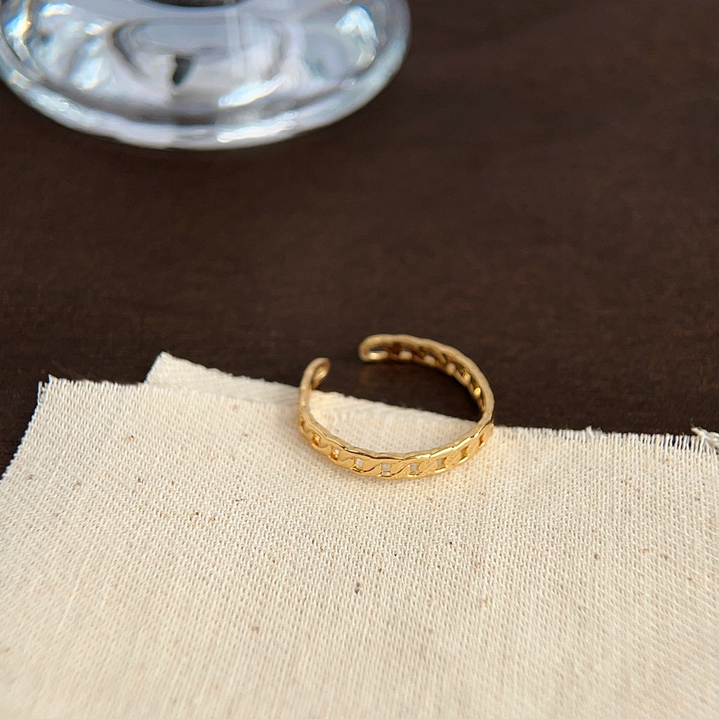 Oil Dripping Female Personality Design Tide Affordable Luxury Fashion Rings