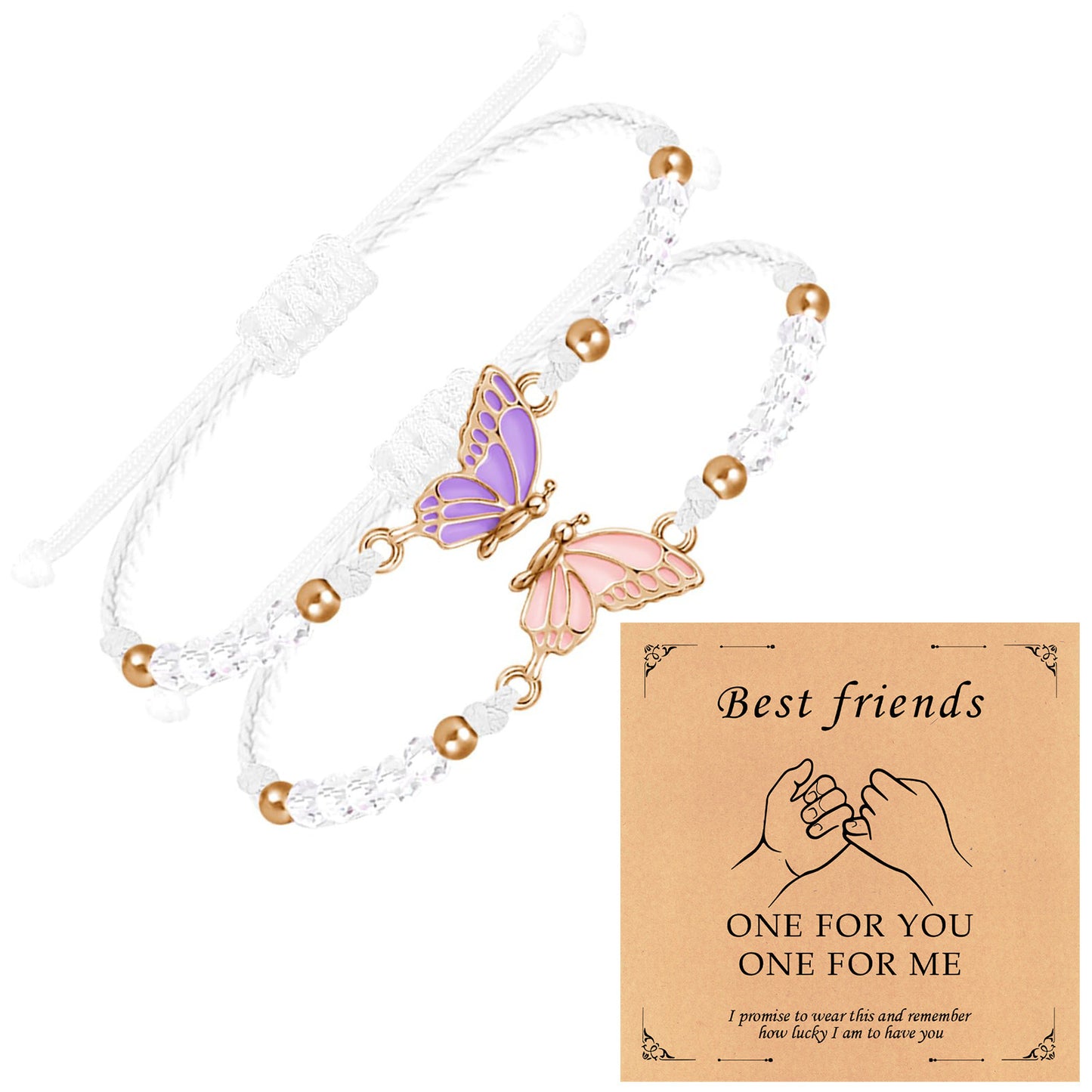 Couple Friendship Gift Flat Knot Woven Adjustable Color Wax Bracelet