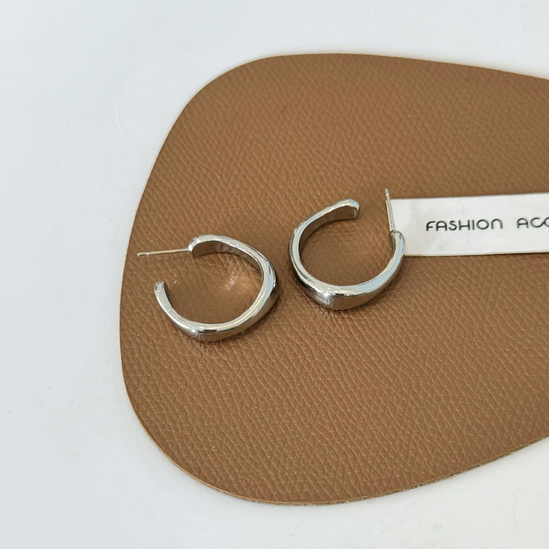 Sier Needle Simple Shaped Graceful Personalized Earrings