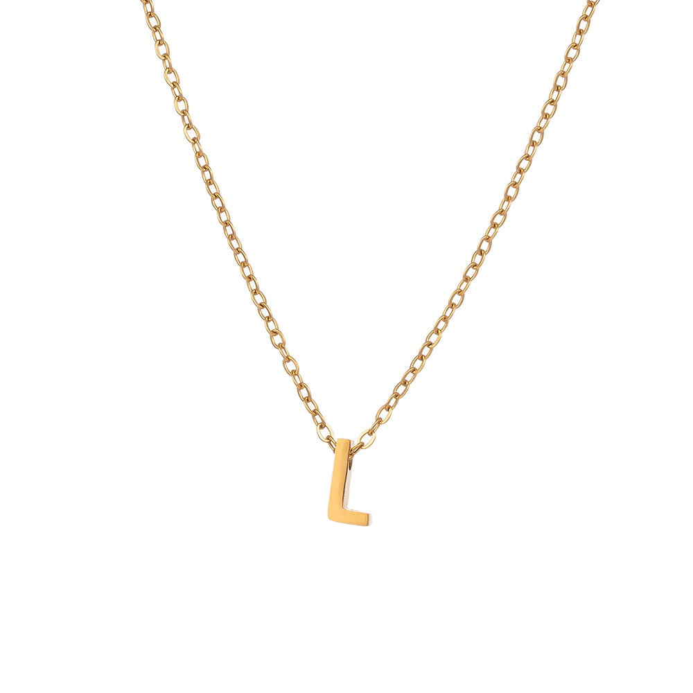 Fading English Letter Unisex Fashion Simple Necklaces