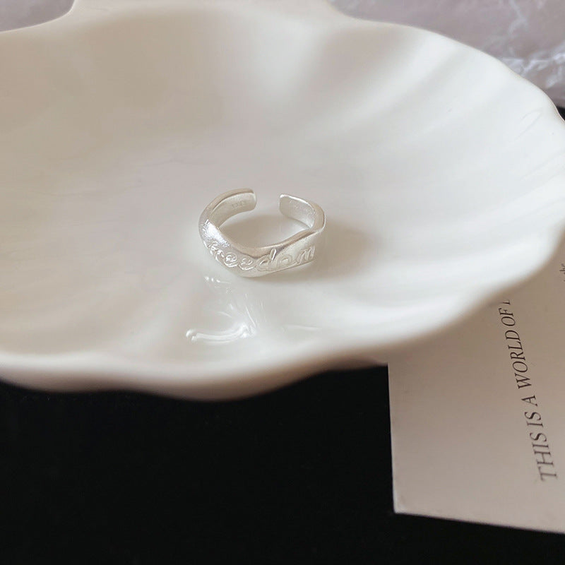 Women's Hollow Wave Geometric Open Trendy Design Rings