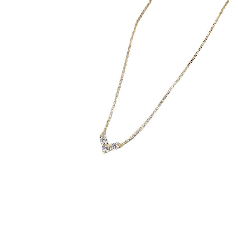 Women's Small Eight Hearts Arrows Zirconium Diamond Love Heart Simplicity Pendants