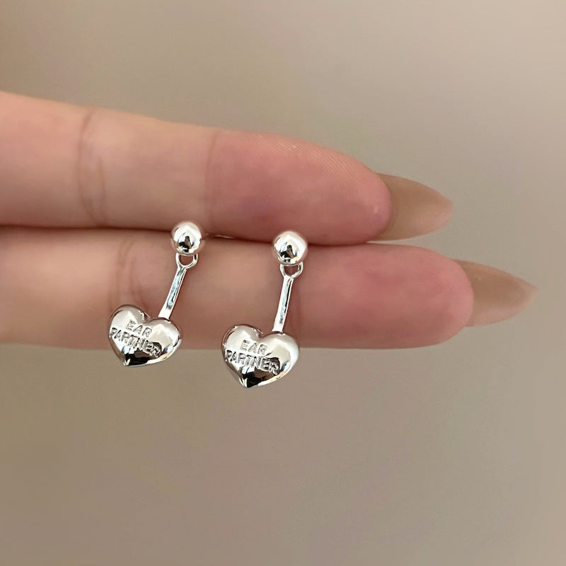 Sense Love Heart Design Peach Light Earrings