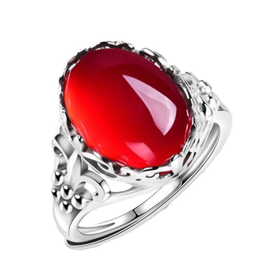 Gold Plated Open Female Hollow Pattern Retro Rings