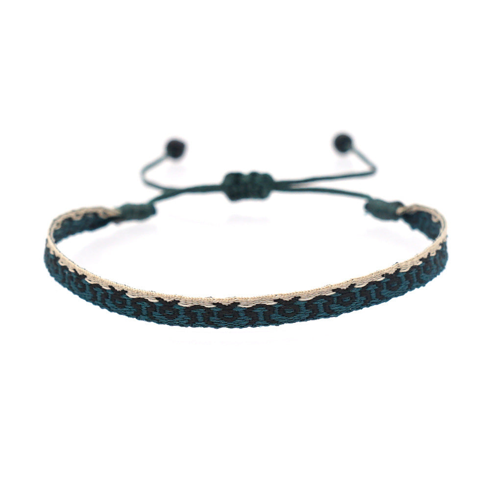 Women's South American Columbia Ethnic Style Webbing Bracelets