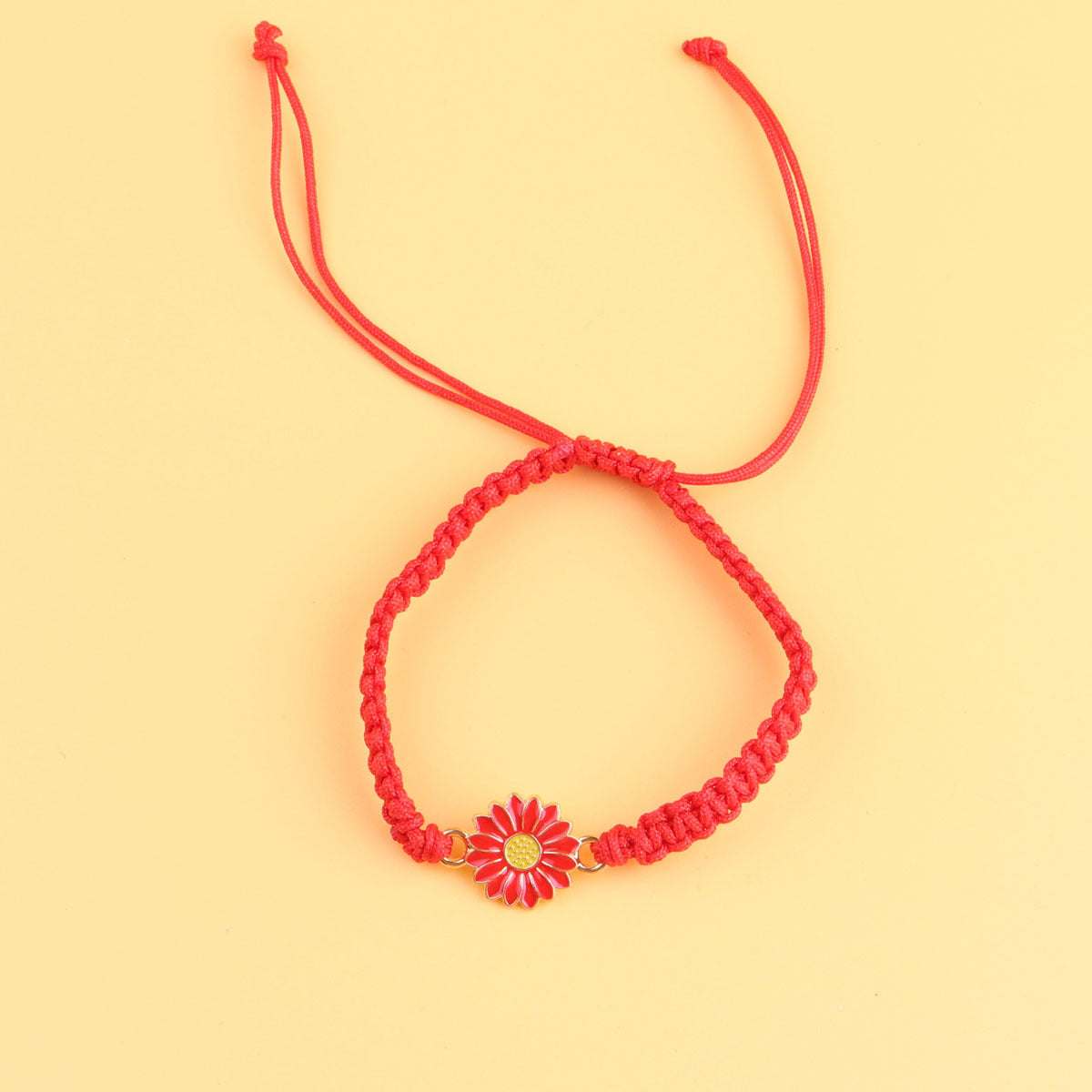 Exquisite Fashion Colorful Sunflower Woven Friendship Bracelets