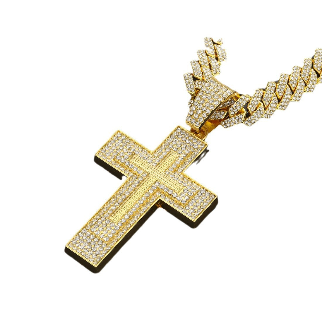 Full Diamond Cross Rap Hip Hop Style Pendants
