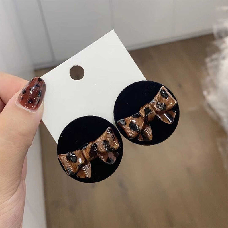 Sier Geometric Niche Design Elegant High-grade Earrings