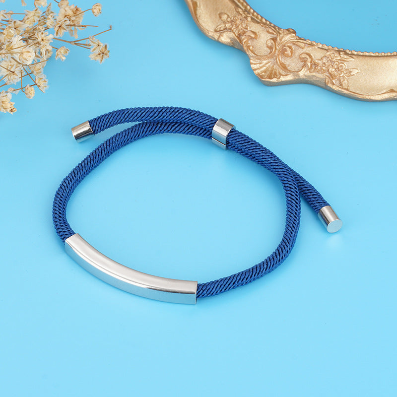 Material Stainless Steel Holiday Gift Advertising Small Titanium Bracelets