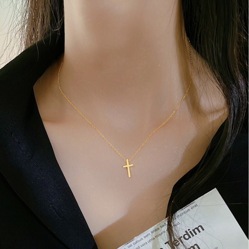 Titanium Steel Cross Fashion Simple Niche Necklaces