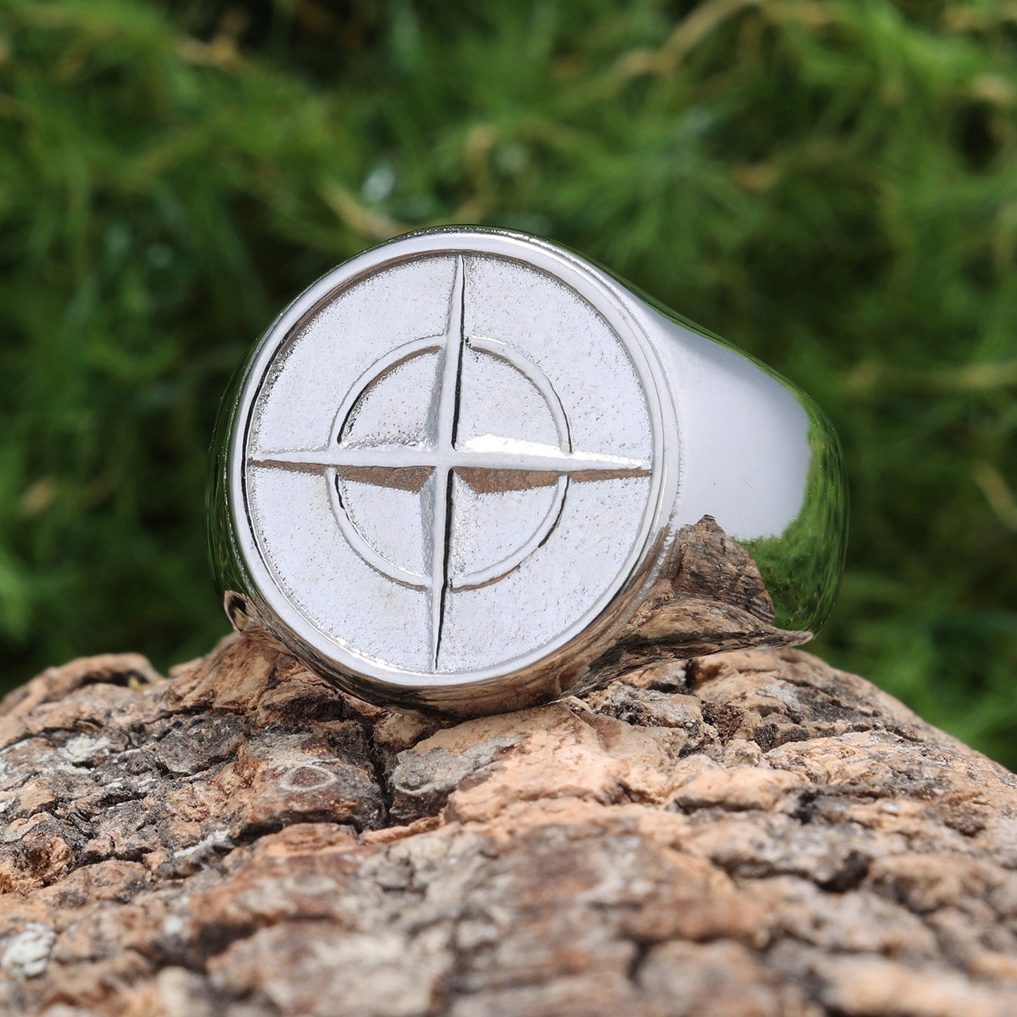 Compass Navigation Boat Anchor Shape Neutral Rings