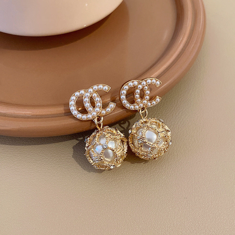 Luxury Mermaid Pearl Fashion High Sense Earrings