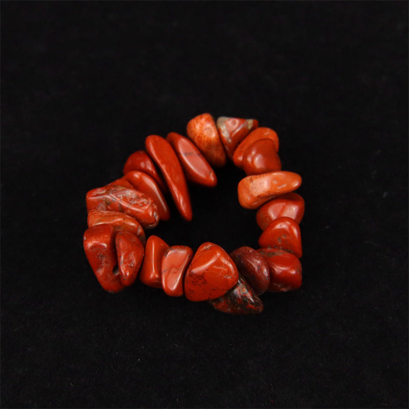 Personality Handmade Wear Natural Gravel Elastic Rings