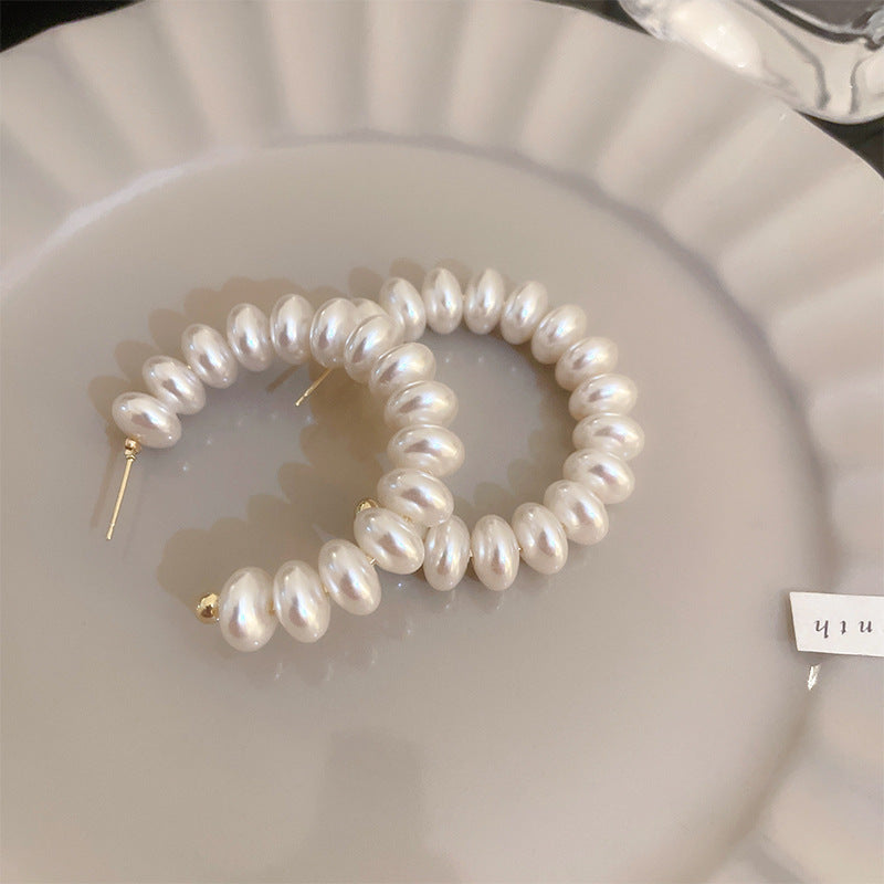 Luxury Mermaid Pearl Fashion High Sense Earrings