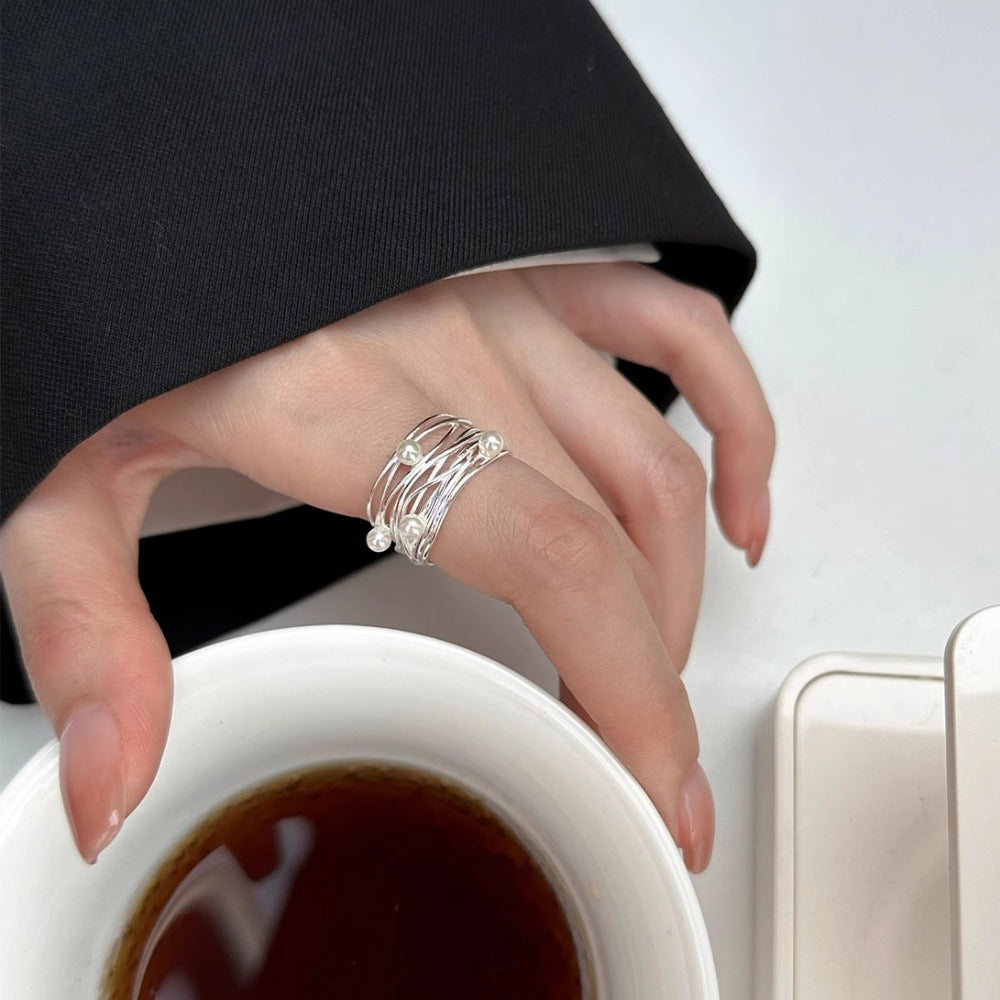 Sier Female Niche High-grade Light Luxury Rings