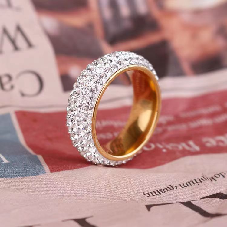 Titanium Steel Drill Arc Hot Ornament Rings