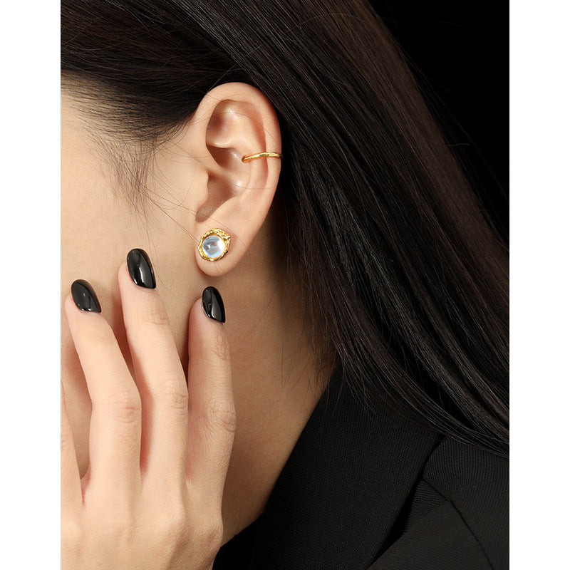 Women's Irregular Chinese Style National Light Luxury Earrings