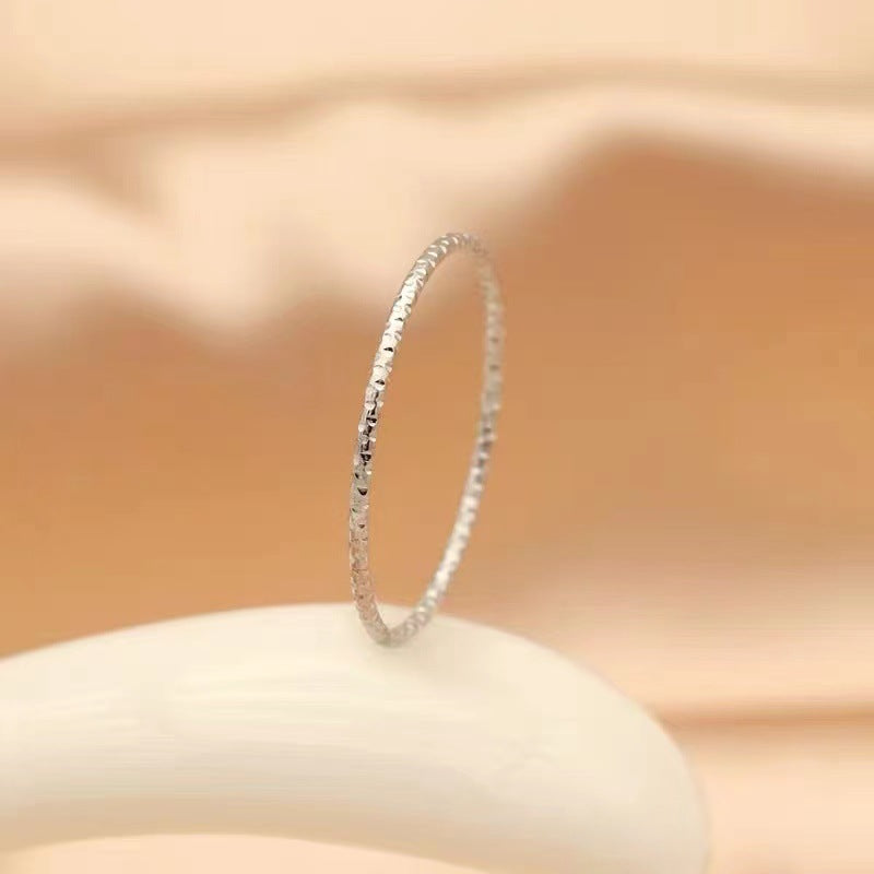 Starry Female Simple Personality Trendy Twin Niche Rings