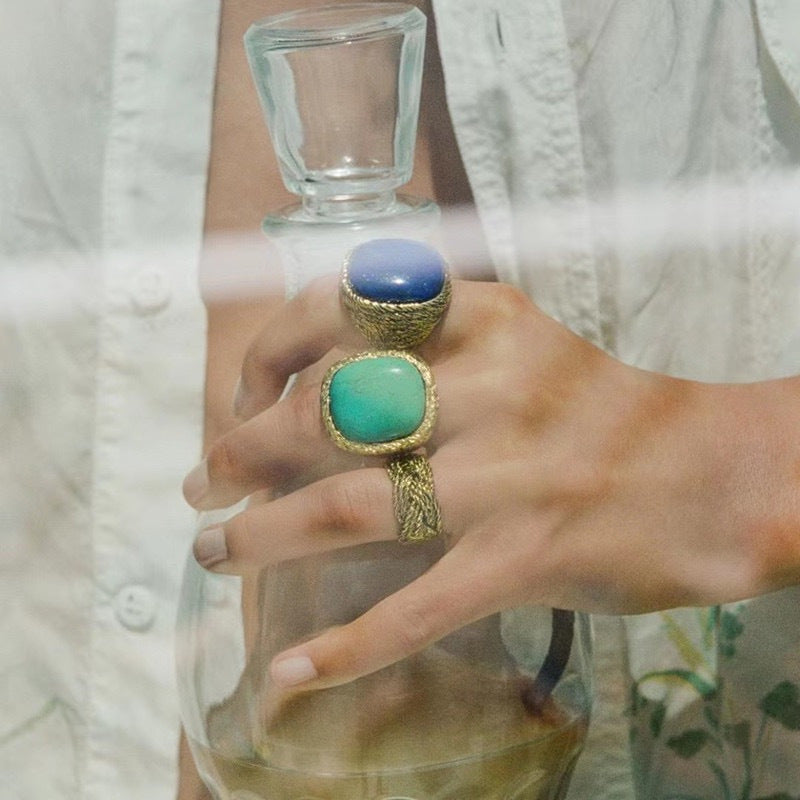 Fashion Designer Fashionable Retro Twist Winding Metal Rings