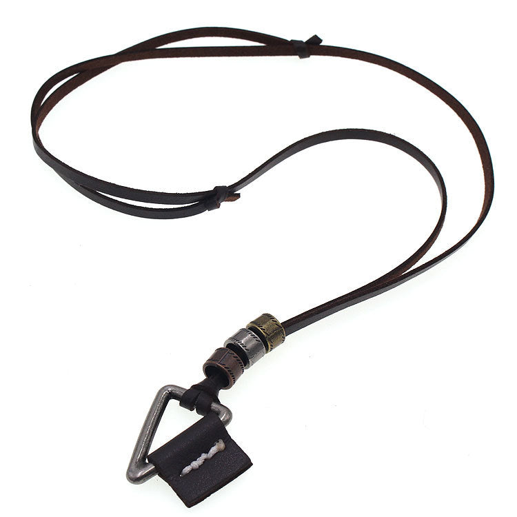 Fashion Retro Style Sweater Chain Triangle Necklaces