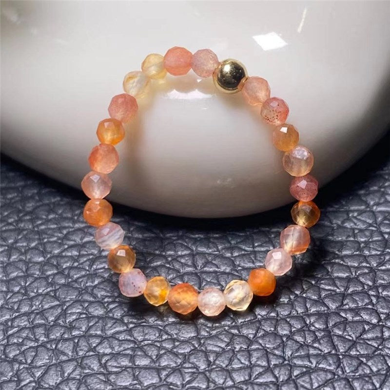 Tourmaline Turquoise Garnet Small Particle Fashion Rings