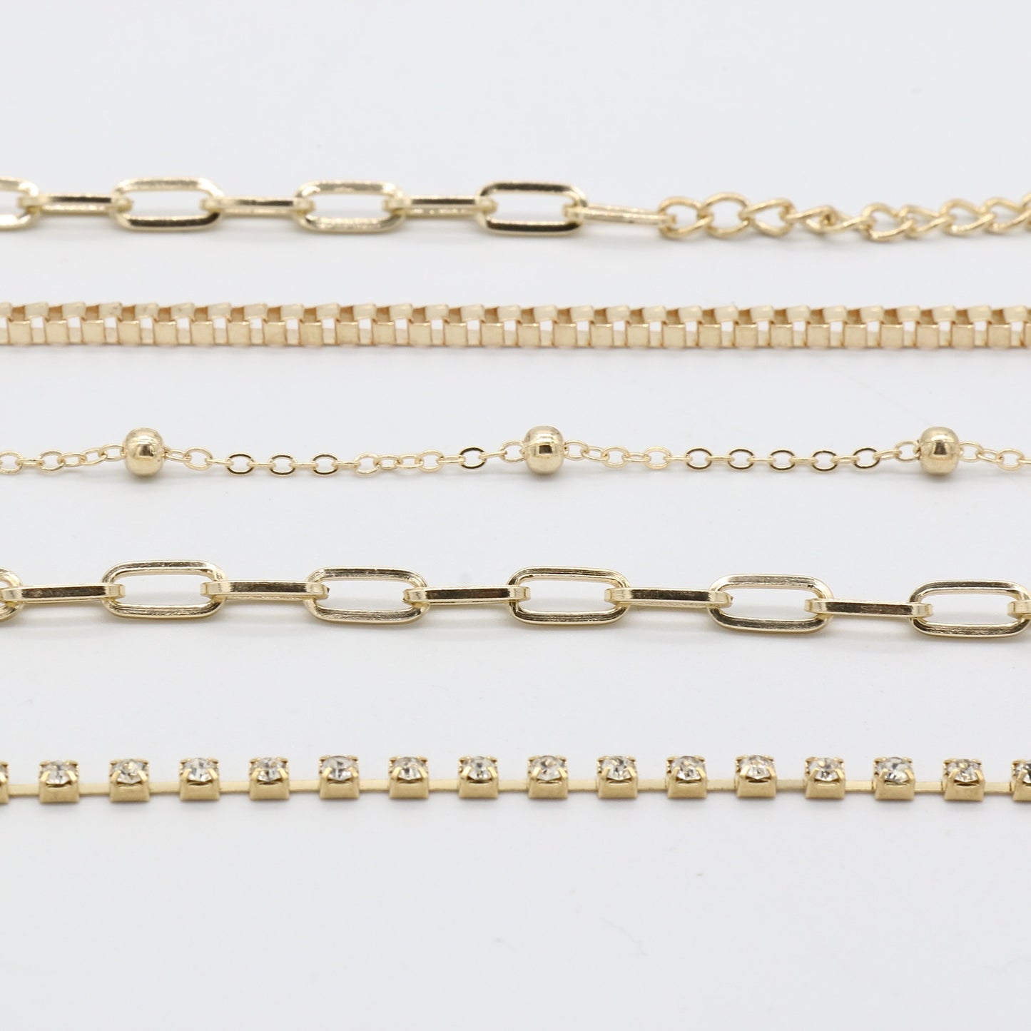 Retro Simple Rhinestone Personality Hollow Out Bracelets