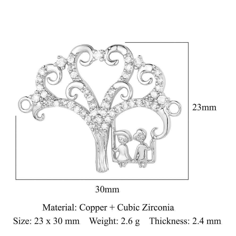 Copper Zircon Ornament Accessories Dripping Oil Pendants