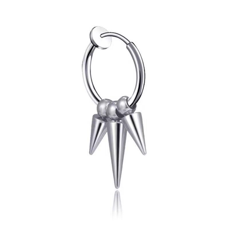 Spring Ear Clip Male Tassel Female Earrings