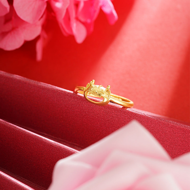 Light Luxury Design Real Bronze Open Rings