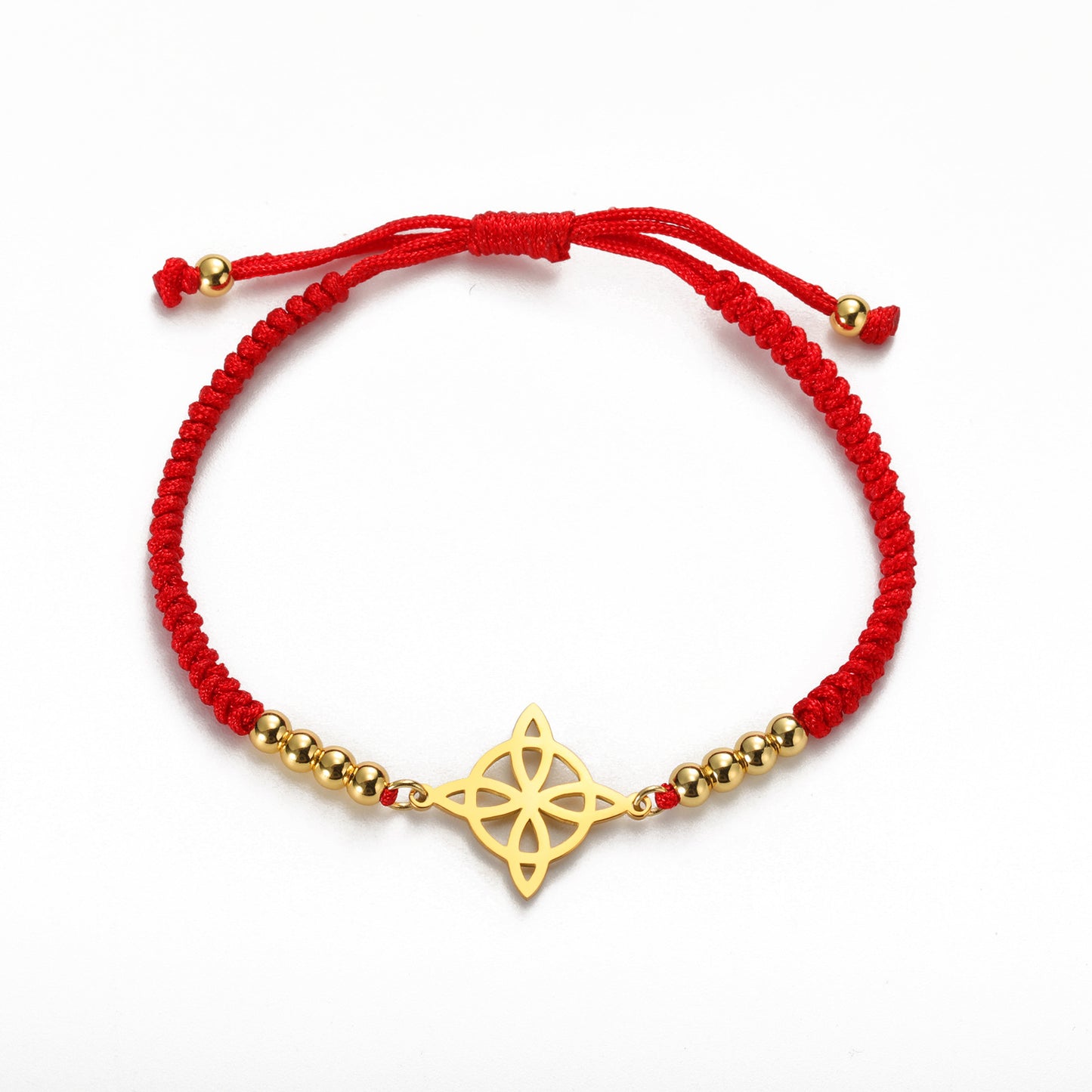 Women's & Men's Witch Knot Beads Black Red Blue Bracelets