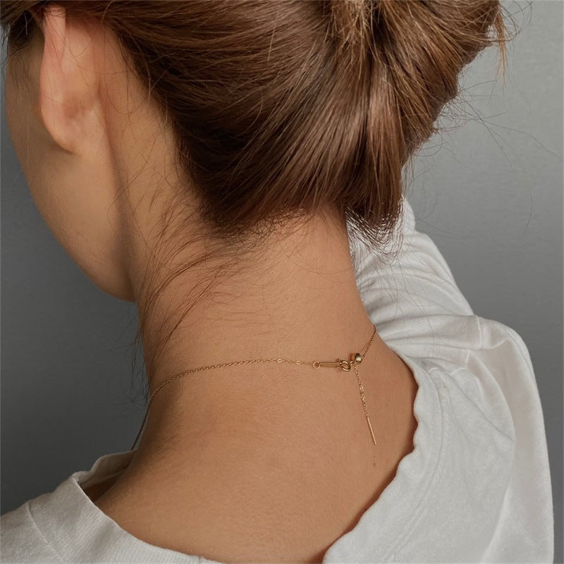 Women's Fashion Simple Decoration Adjustable Combination Stainless Necklaces