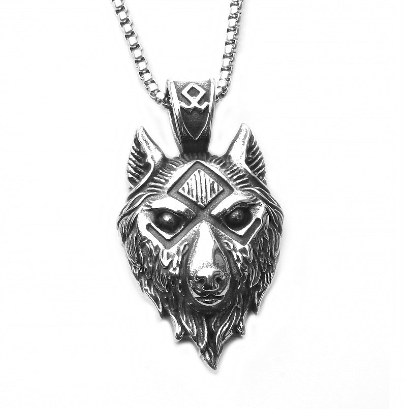 Men's Fashion Titanium Steel Double Snake Trendy Necklaces