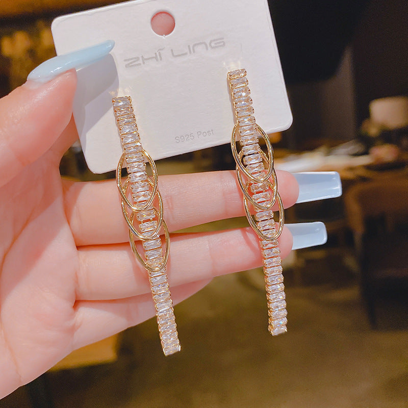 Long Fringe Temperament Fashionable Classy Personalized Earrings