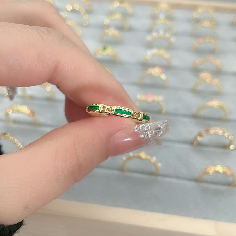 Flower Fashion Personalized Opening Adjustable Index Finger Rings