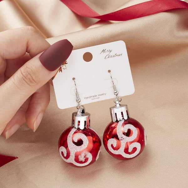 Resin Star Light Ball Ear Hook Earrings