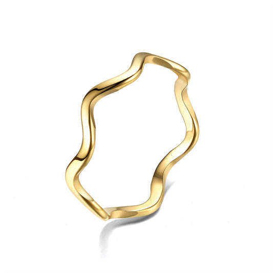 Women's Luxury Titanium Steel Design Sense Niche Hip Rings