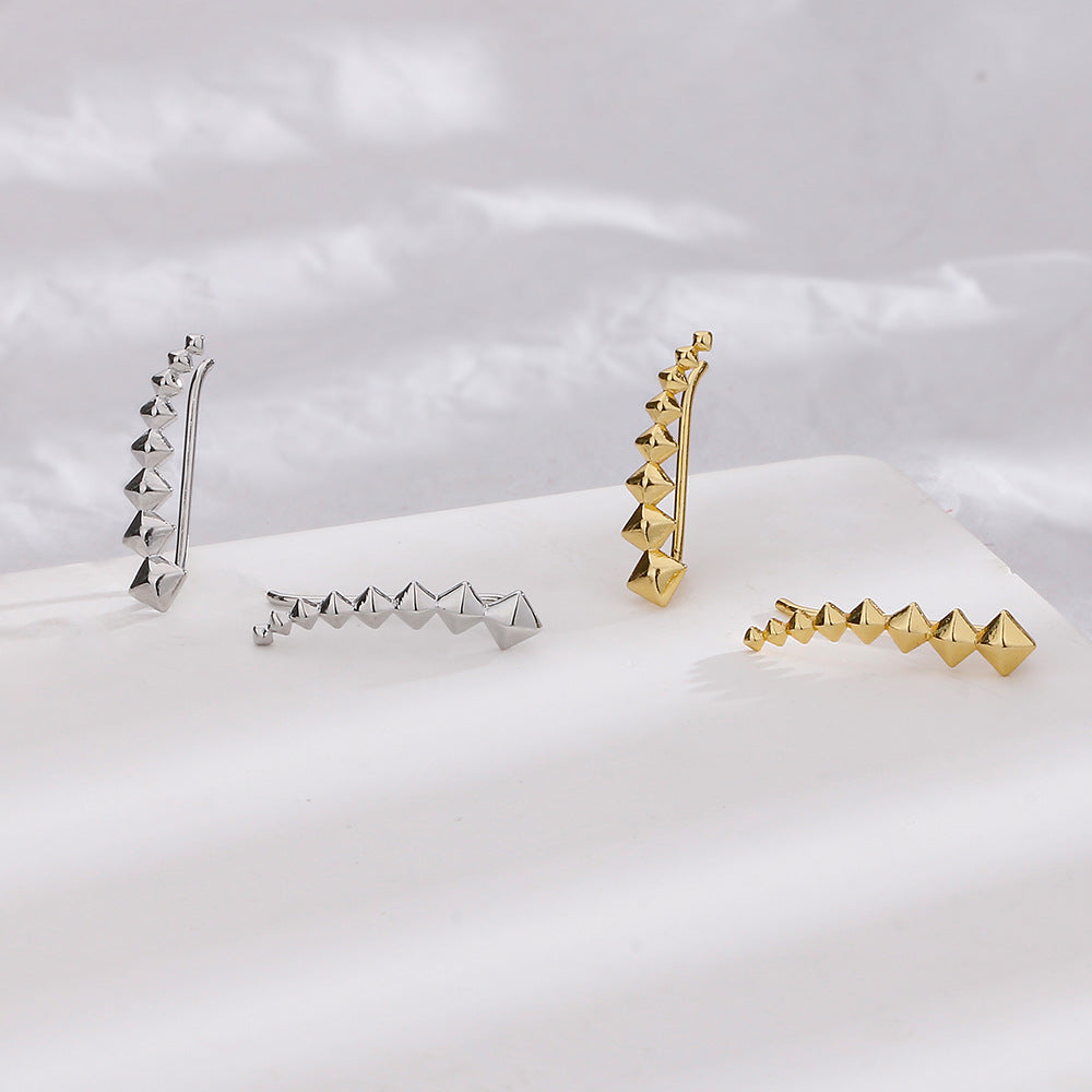 Style Golden Light Luxury Snake-shaped Multiple Earrings
