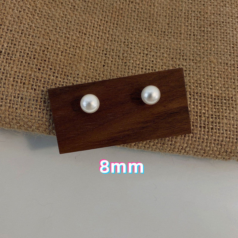 Comfortable Vintage Pearl Sier Female Advanced Earrings