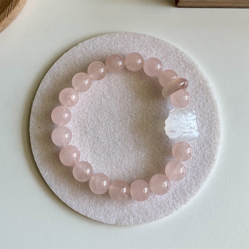 Tears Nine Tail Fox Horse Pink Crystal National Style Bracelets