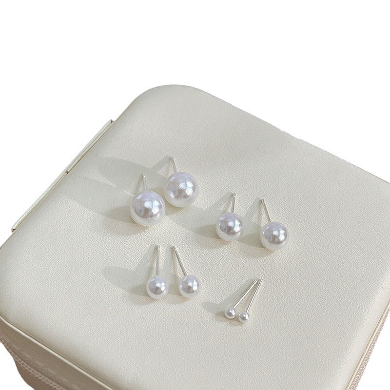 Needle Korean Style Elegant Simple Pearl Earrings